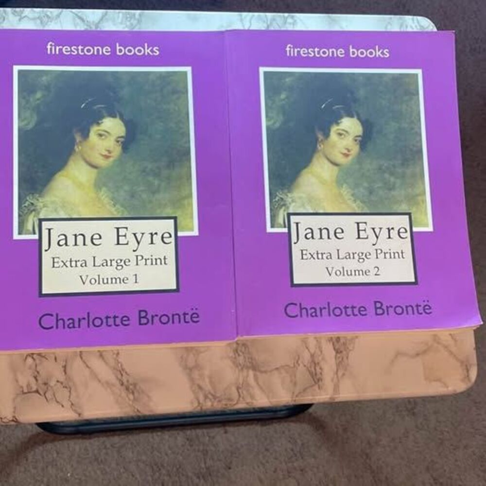 Classic Novel Jane Eyre by Charlottes Brontë Extra Large Print